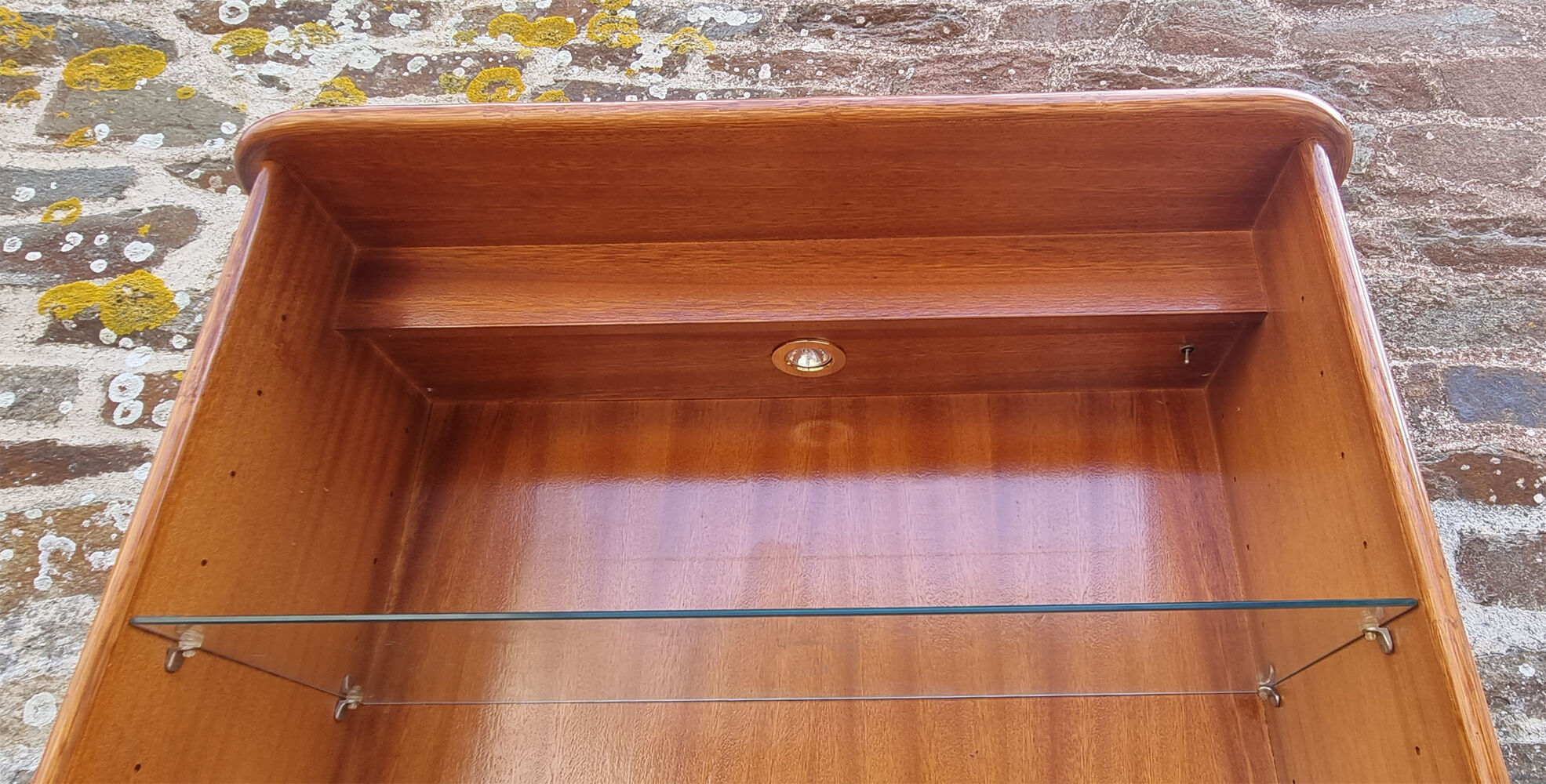 Maugrion bamboo and rattan bookcase with shelves, 1980s