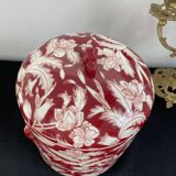 Chinese pot-cover - red - Chinese decoration of plants and flowers - China
