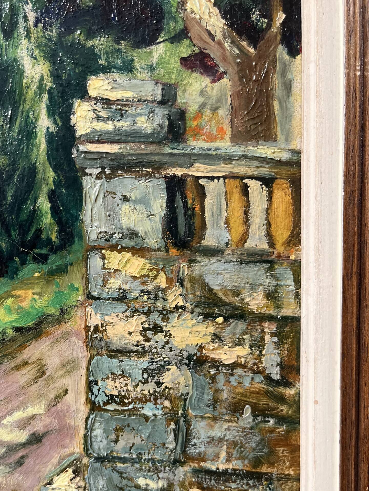 Oil on canvas wooden frame "In the Esterel"