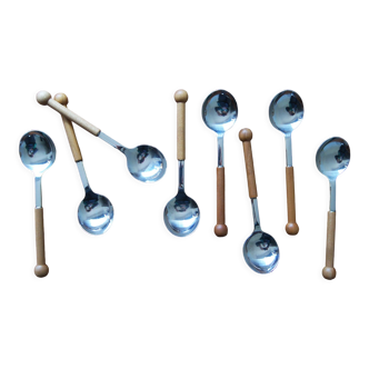 Mid-century spoons beka domus linie - design prof geißler münchen 1970s, set of 8