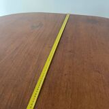 Antique table with wrought iron leg
