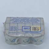 Service of 6 coffee cups, arcopal france, forget-me-nots, veronica,