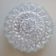 Wall lamp round ceiling lamp in minimalist glass 1970 1980 seventies eighties antique luminaire