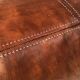 Brown leather floor cushion