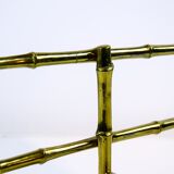 Bamboo-like coat rack in bronze