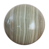 Green decorative mineral ball or sphere in marble n°10