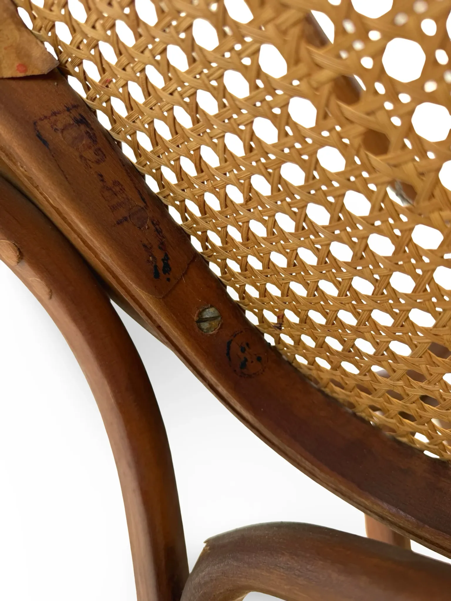 Vintage Bentwood Rocking Chair in the Thonet Tradition, by FMG, 1940s/