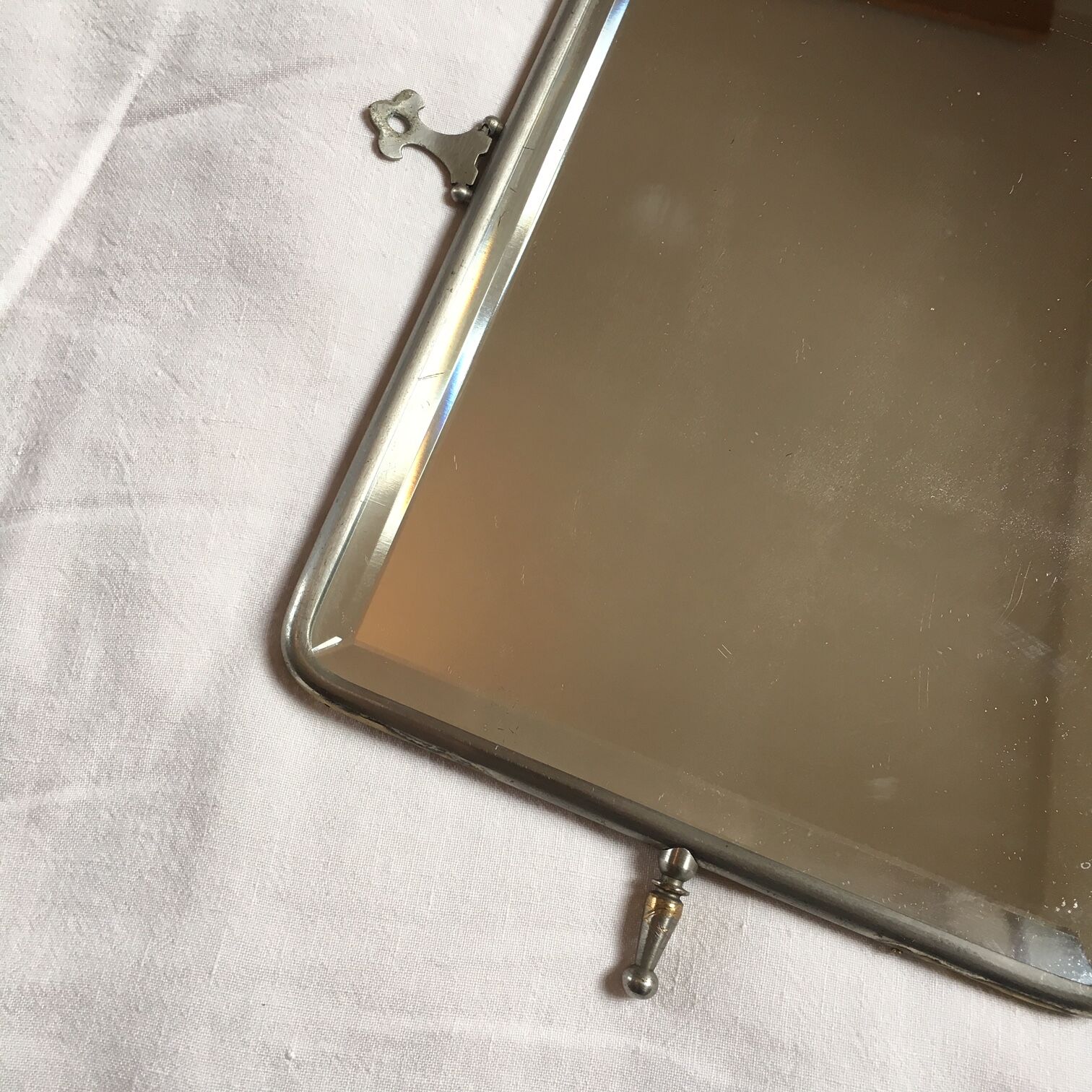 Old barber mirror 25x18, 5cm