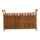 Vintage rattan chest bench