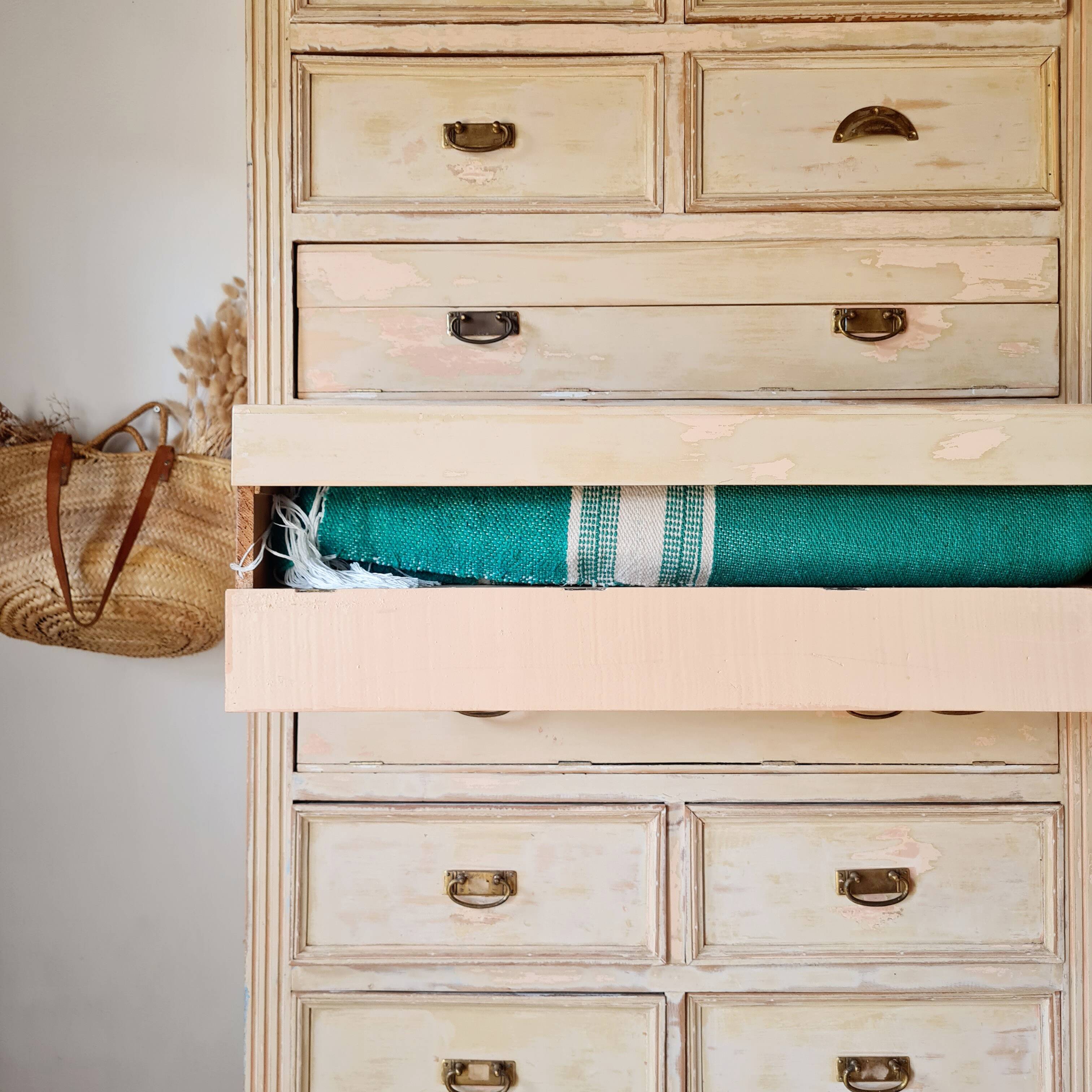 Haberdashery workbench - high chest of drawers - tallboy