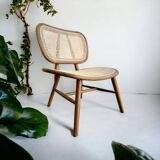 Retro rattan lounge chair / armchair / single seat chair