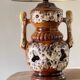 Lamp ceramic fat lava double lighting 70s