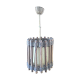 Luminaire bois et peau