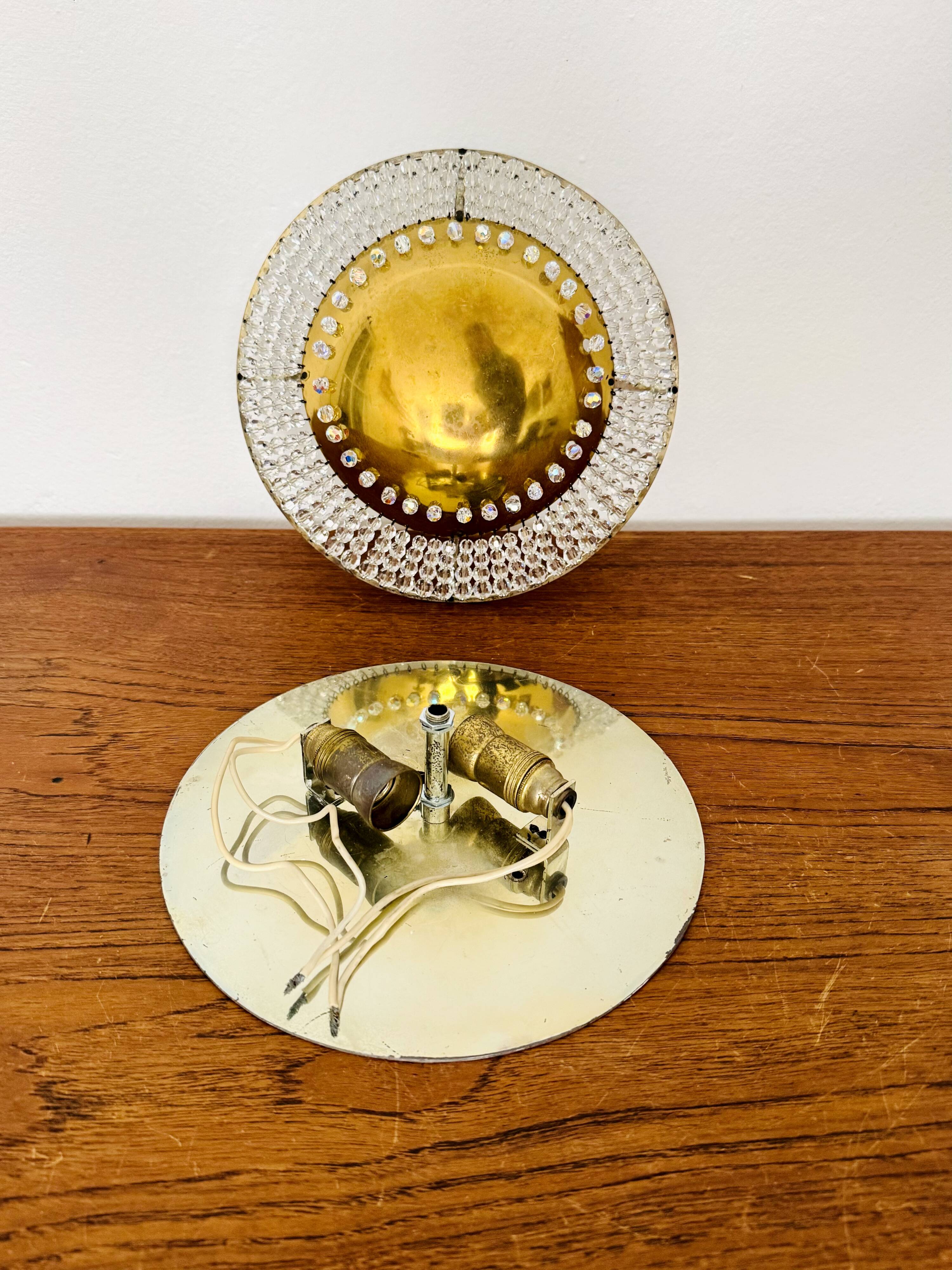Crystal Glass Wall Lamp or Flush Light