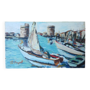 Peinture marine, le port