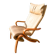 Scandinavian Leather Lounge Chair Westnofa Relax, 1980s