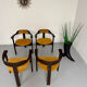 4 chairs model Expo 68 designed by Robert Haussmann, 1960s vintage.