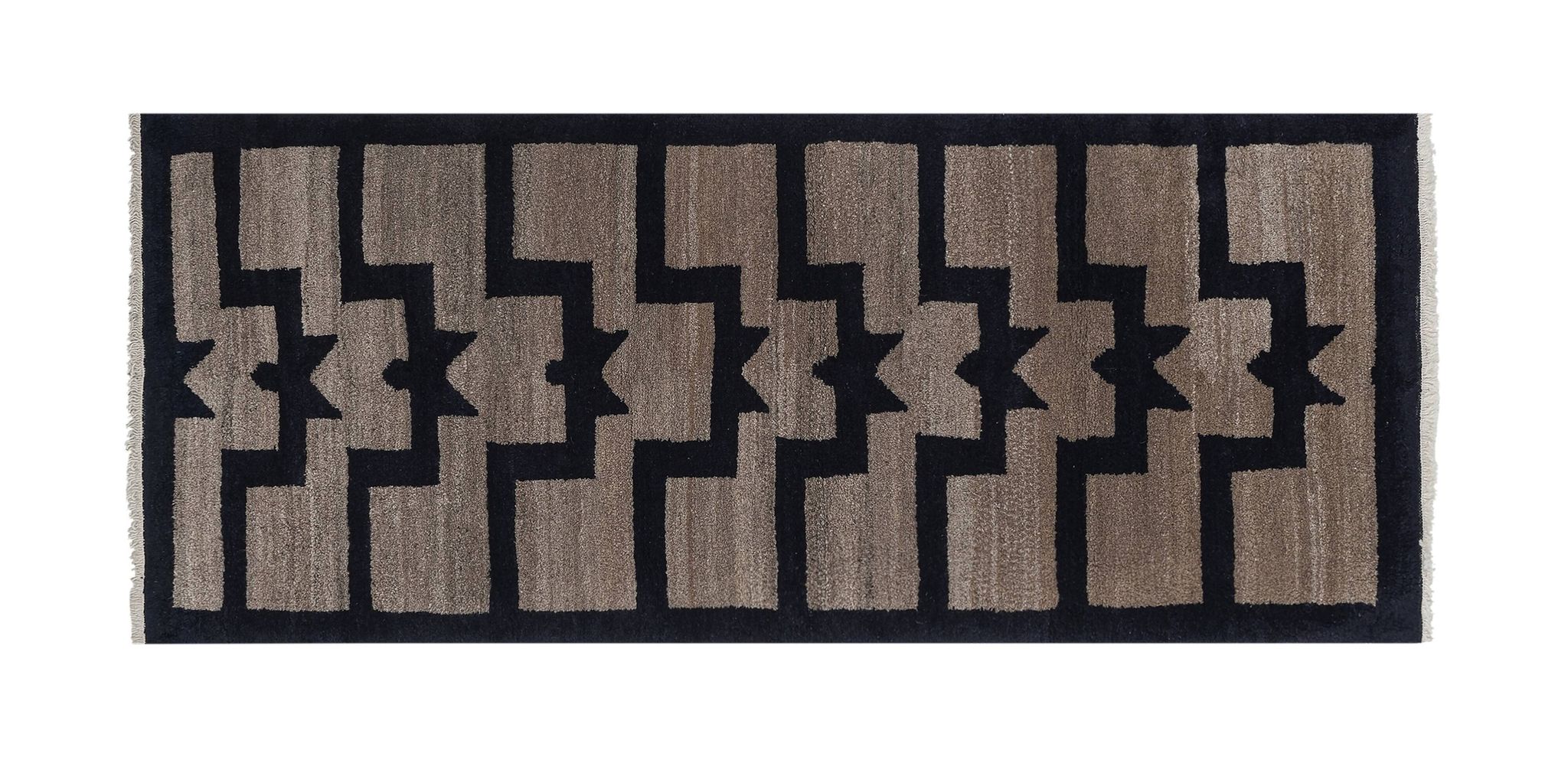 Tapis vintage turc de oushak tissé à la main 86x211 cm