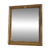 Miroir doré stuc et bois Empire
