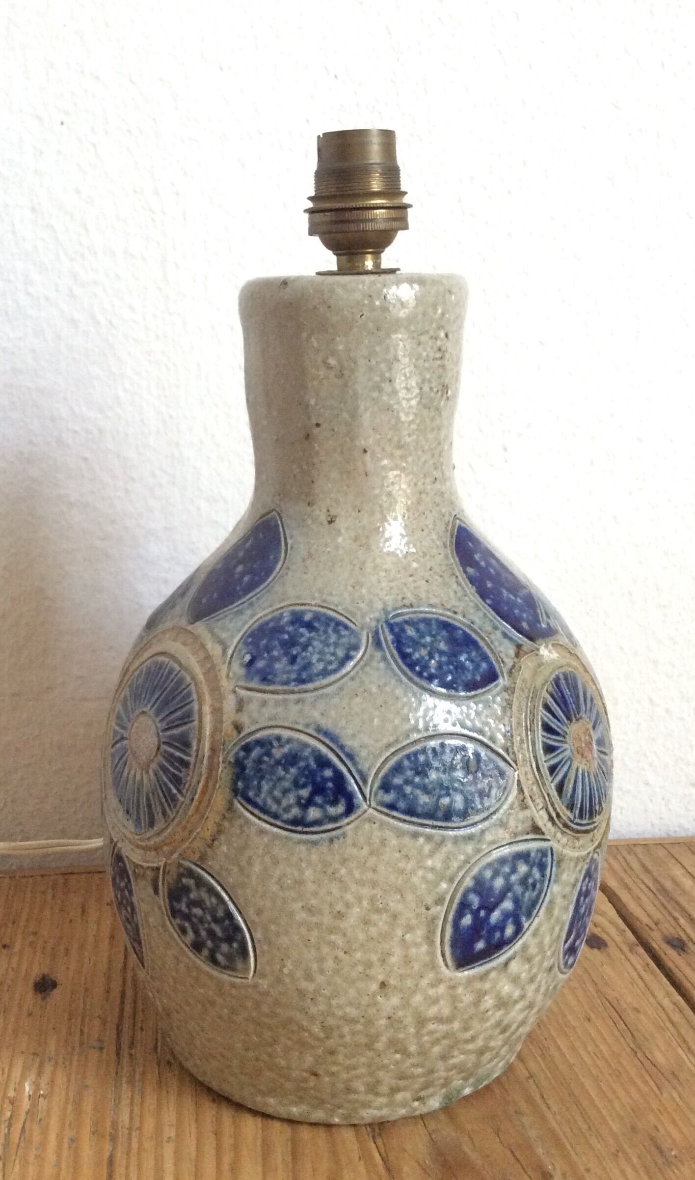 Ceramic lamp foot by Jean Claude Monange, 60s/70s