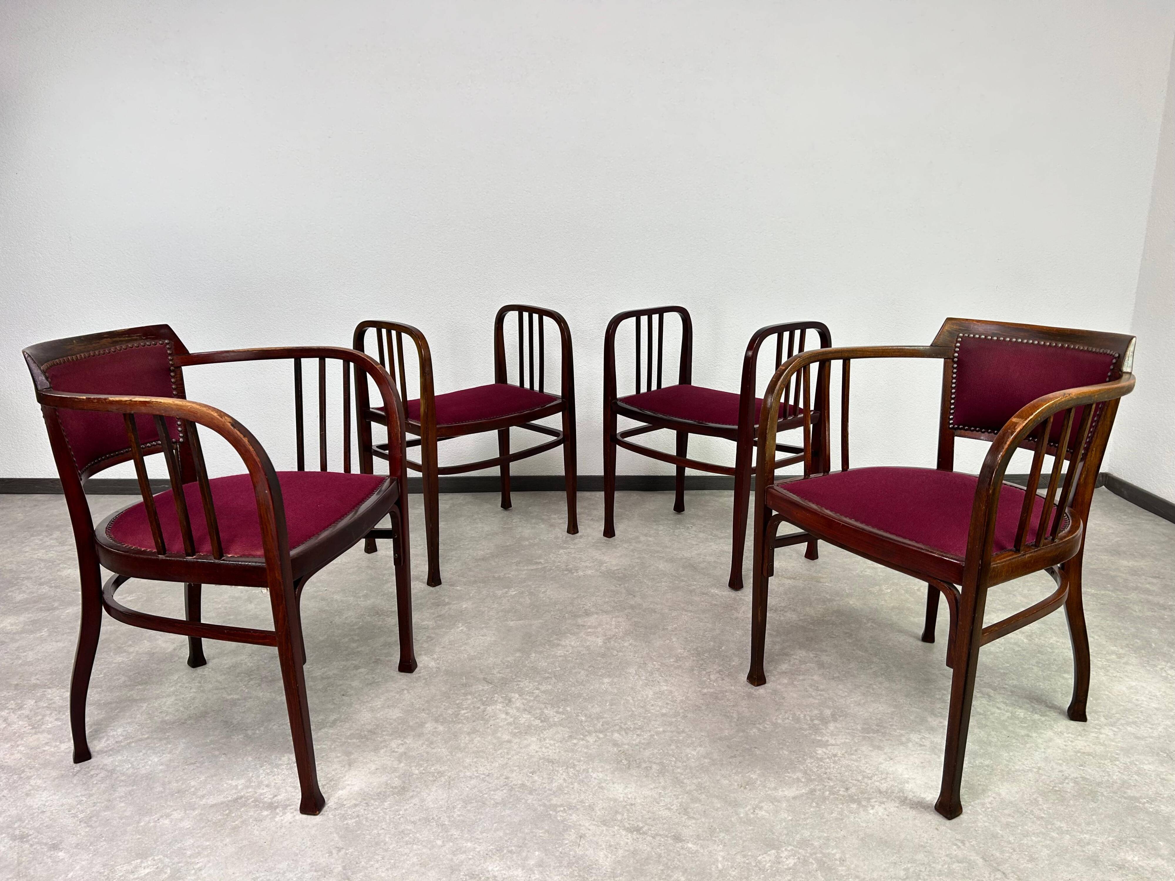 Secession Armchairs no.6513 by Otto Wagner