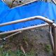Pair of vintage folding deckchairs