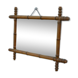 Bamboo-style mirror 57x41cm