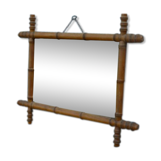 Bamboo-style mirror 57x41cm