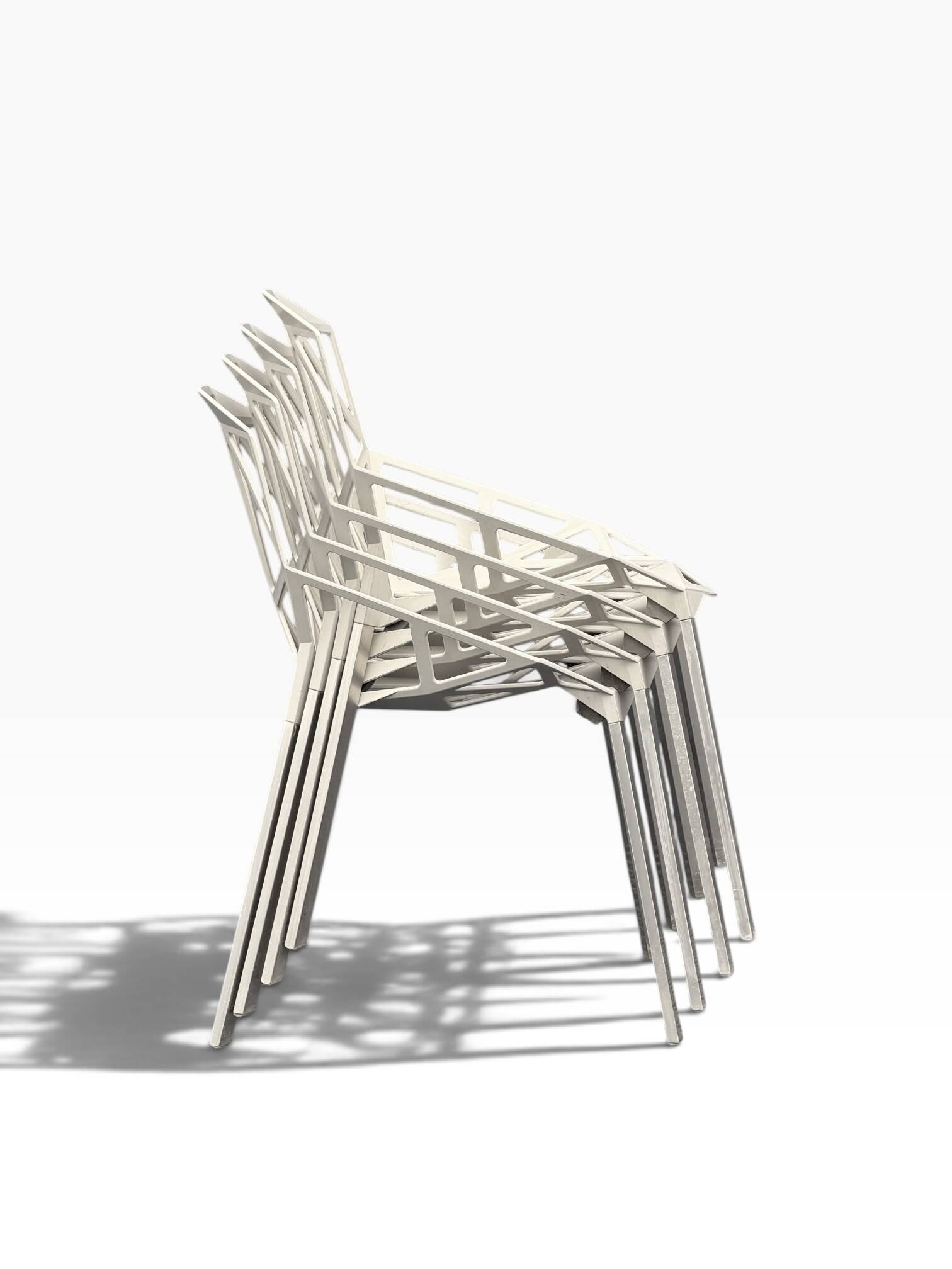 Pair of Chair One chairs — Konstantin Grcic for Magis, aluminium