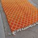 bright orange Beni Ouarain rug 250*150cm