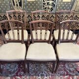 Suite de 6 chaises style Louis XVI
