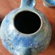 Blue slipware tea set - Bernard Leclerc