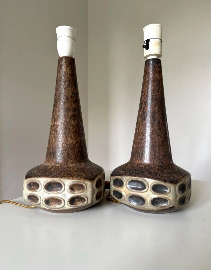 Table lamps, Marianne Starck, Michael Andersen, Denmark, 1970s, set of 2
