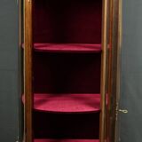 Small mahogany display cabinet, Louis XV to Louis XVI transition style – early 20th century.