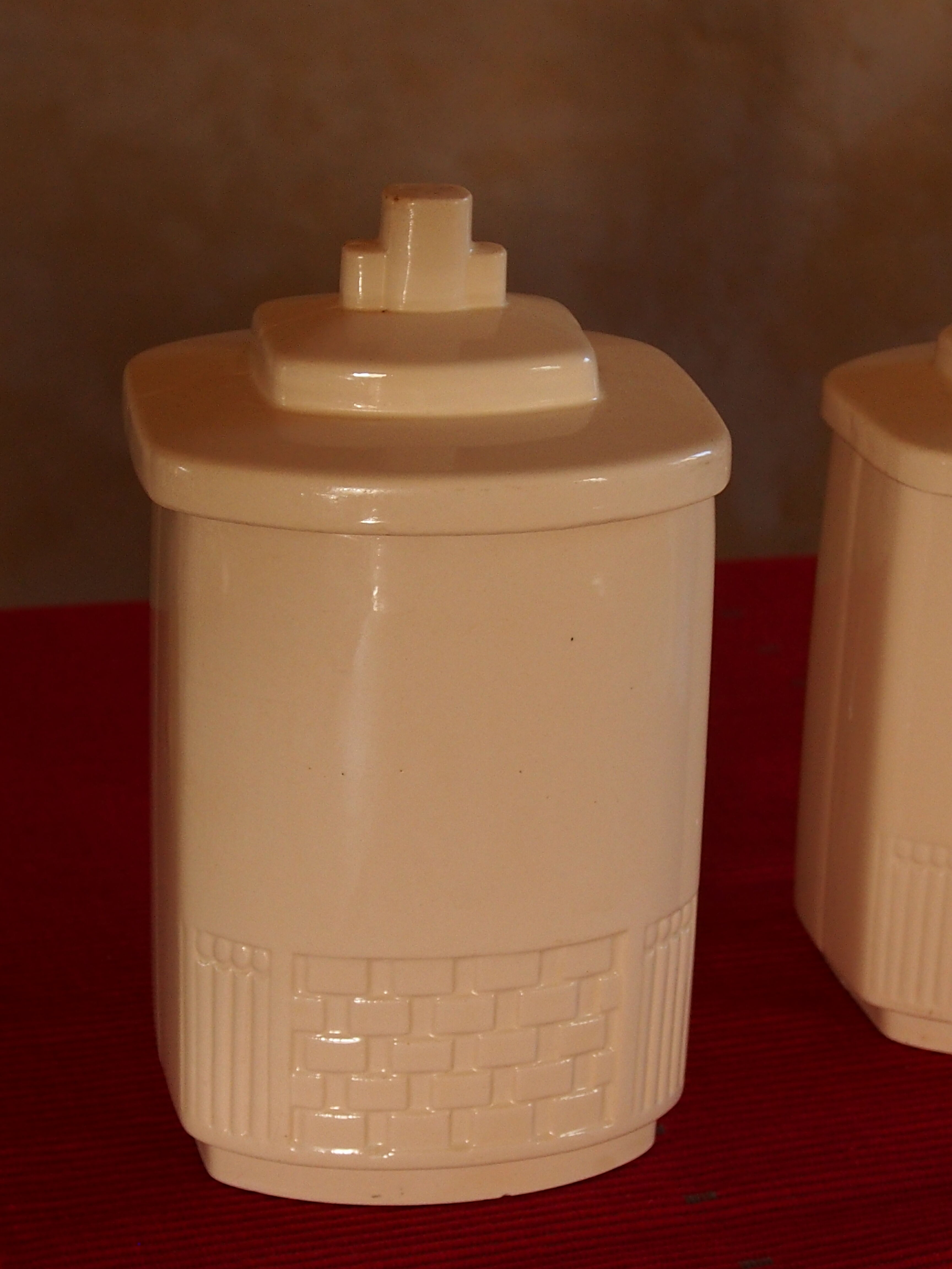 coffee pots and earthenware sugar
