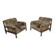Paire de fauteuils brésiliens en palissandre années 70