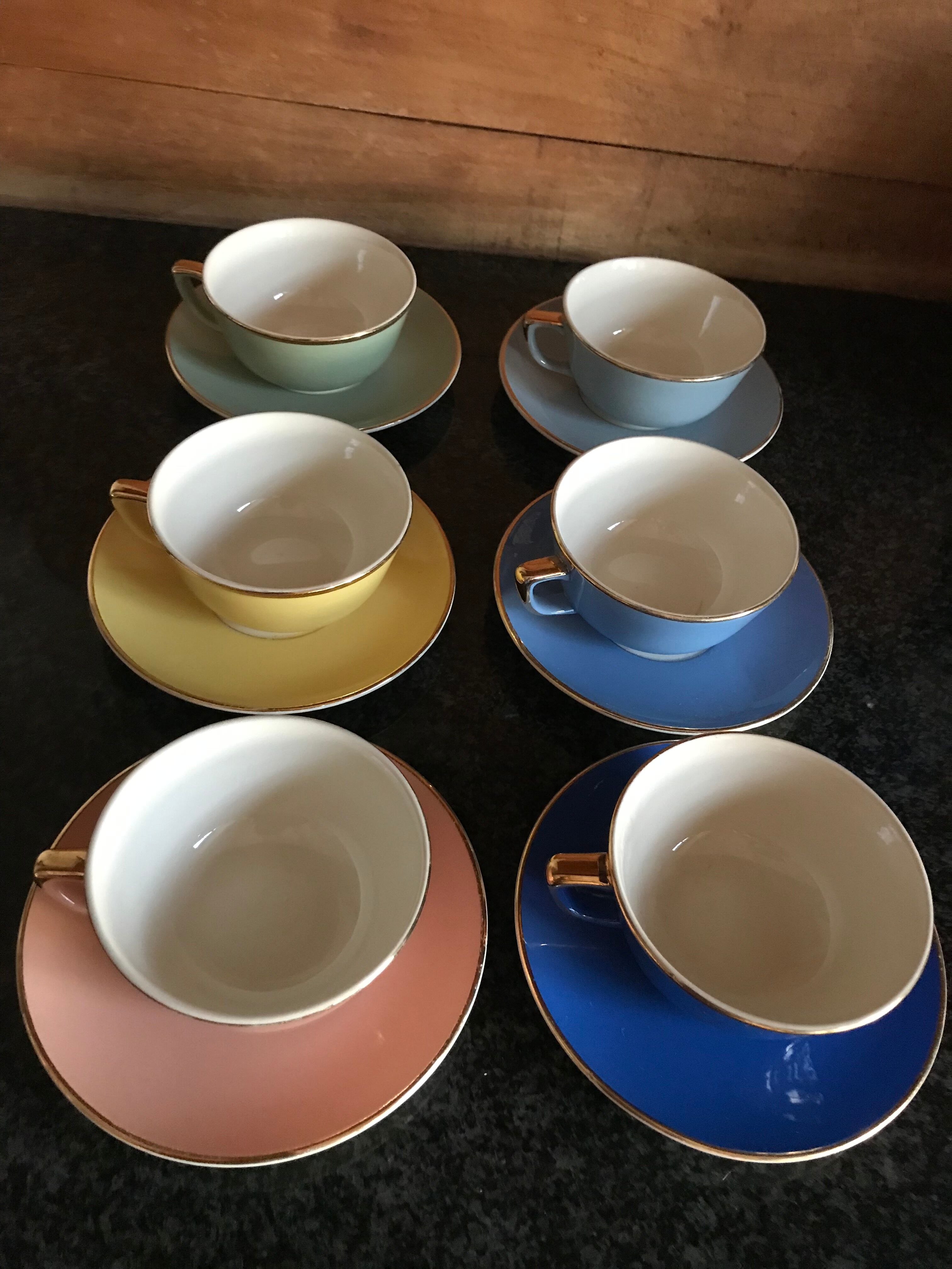Tasses Villeroy and Boch lot of 6