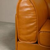 De Sede DS-19 model 'Pagoda' modular Sofa in Cognac Leather