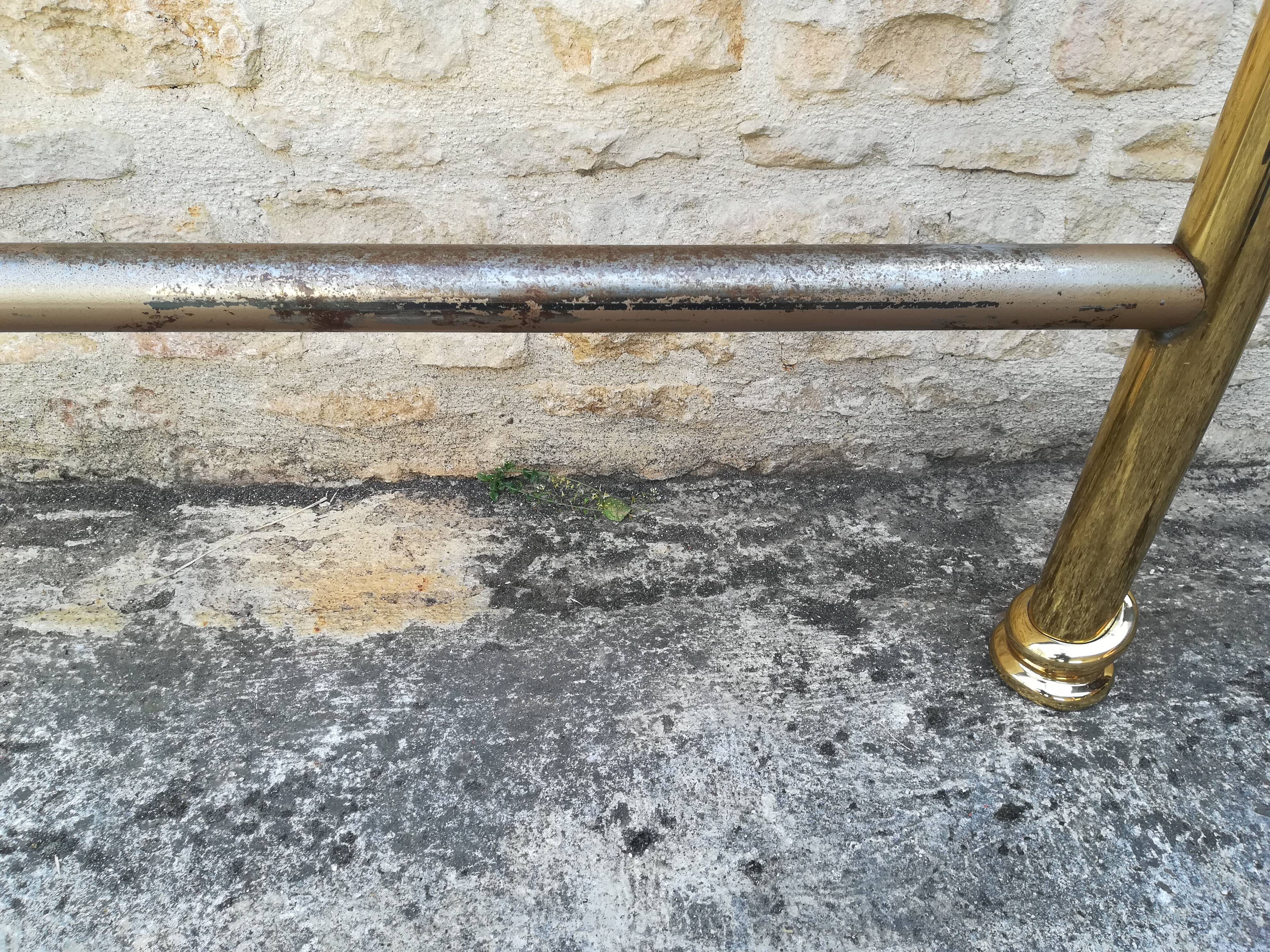 brass bed