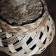 Large vintage woven wicker basket