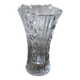 Vase style Art Nouveau en verre ciselé à décor de fleurs