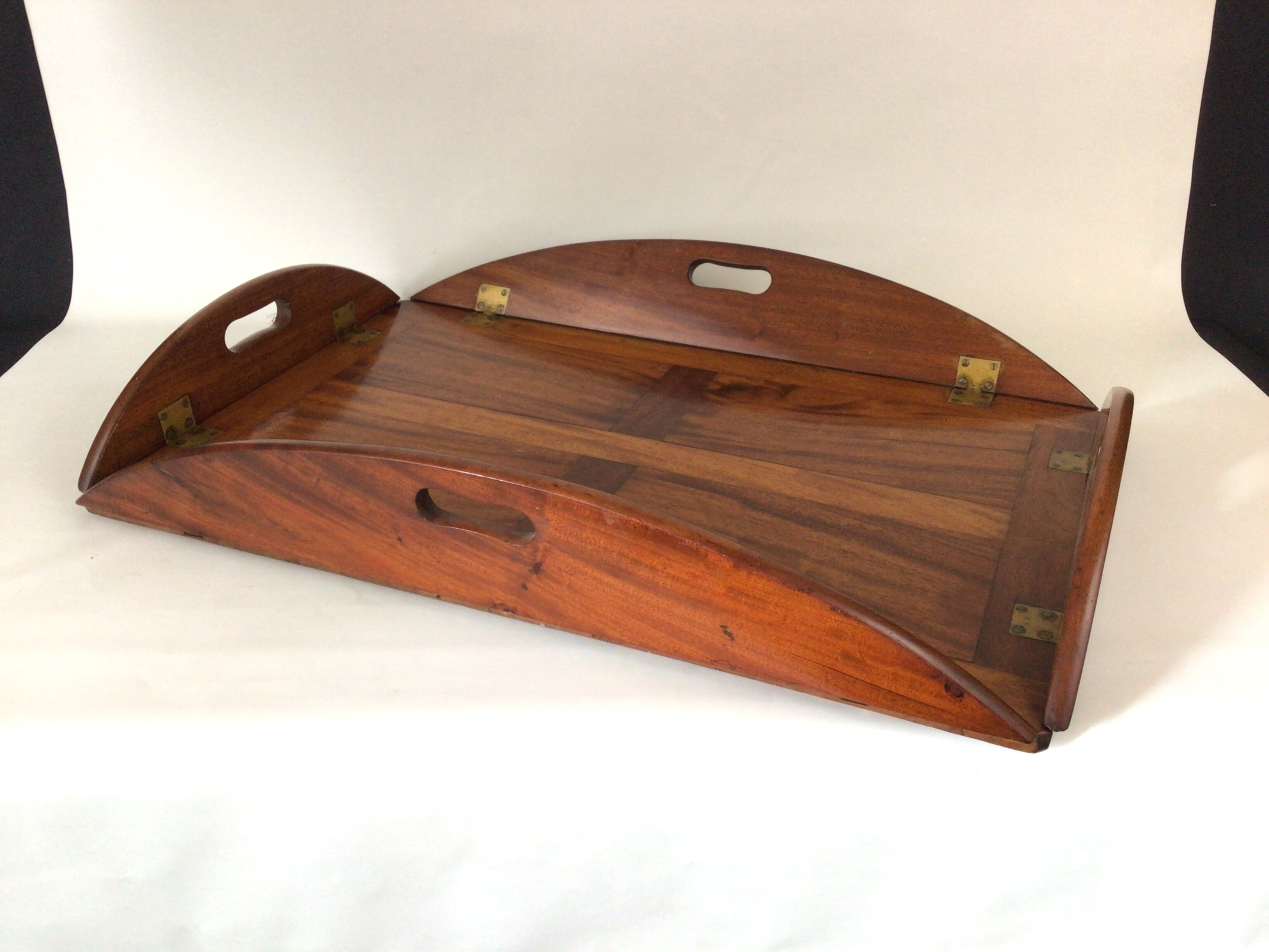 Marine coffee table mahogany "butler" top