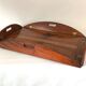 Table basse de marine plateau « butler » acajou