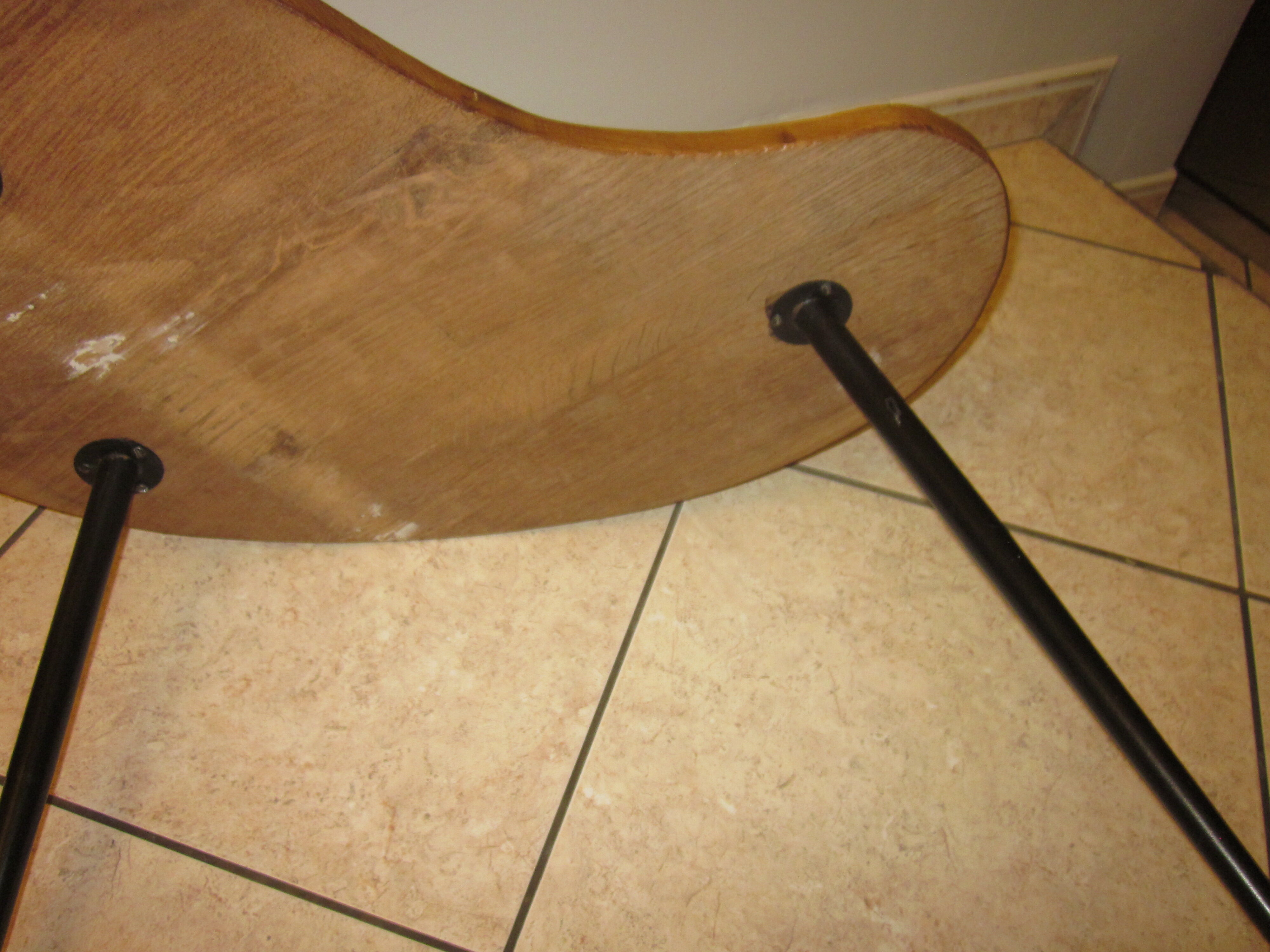 Vintage bean-shaped coffee table