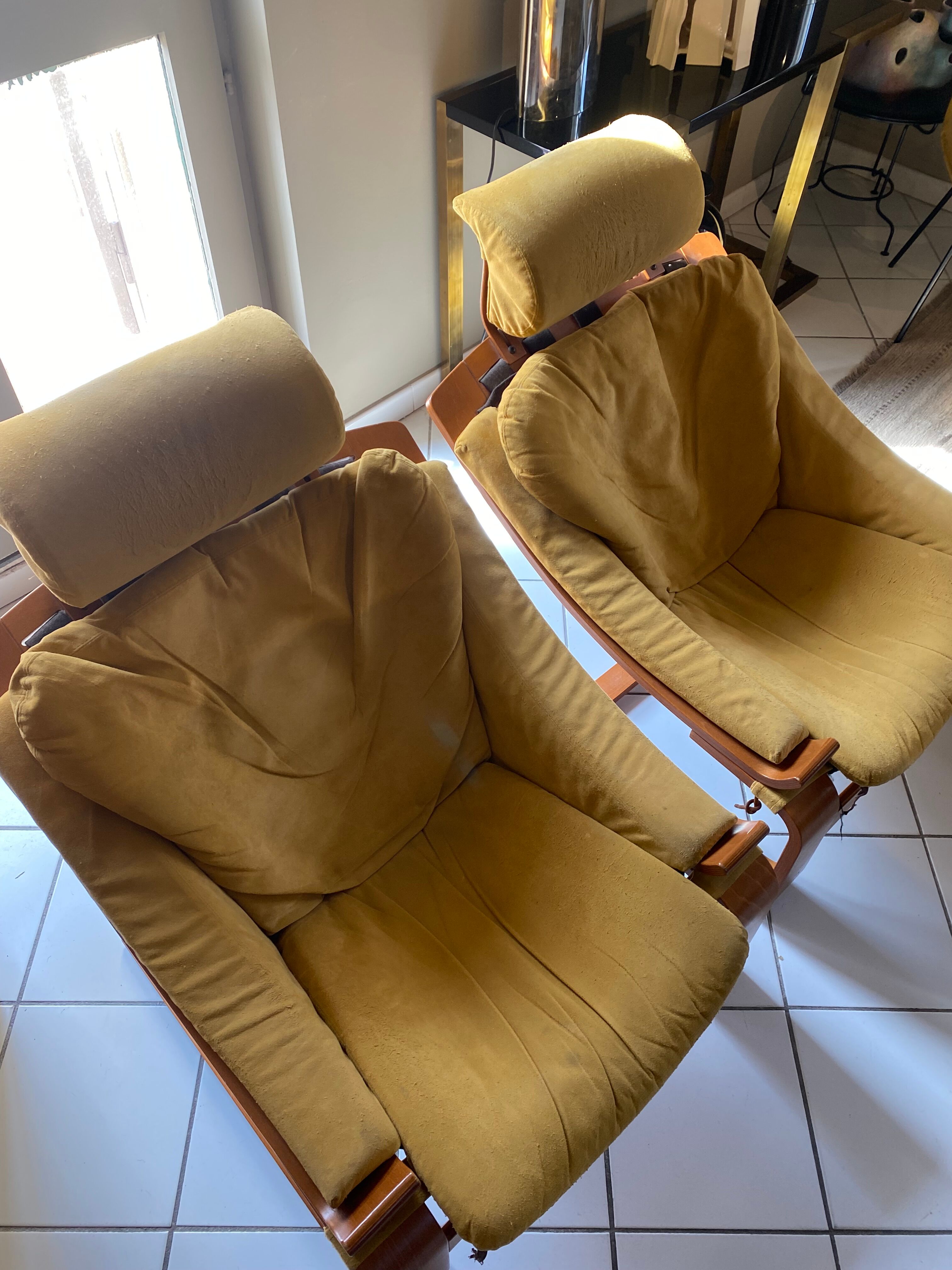 Pair of armchairs Nelo Mobele, Åke Fribytter