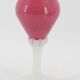 Vase en opaline rose et blanc