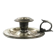 Eclectic chamberstick, silver-plated brass, Poland, early 20th century