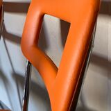 Set of 4 chairs 70s in skaï