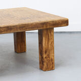 Vintage Rustic Brutalist Coffee Table