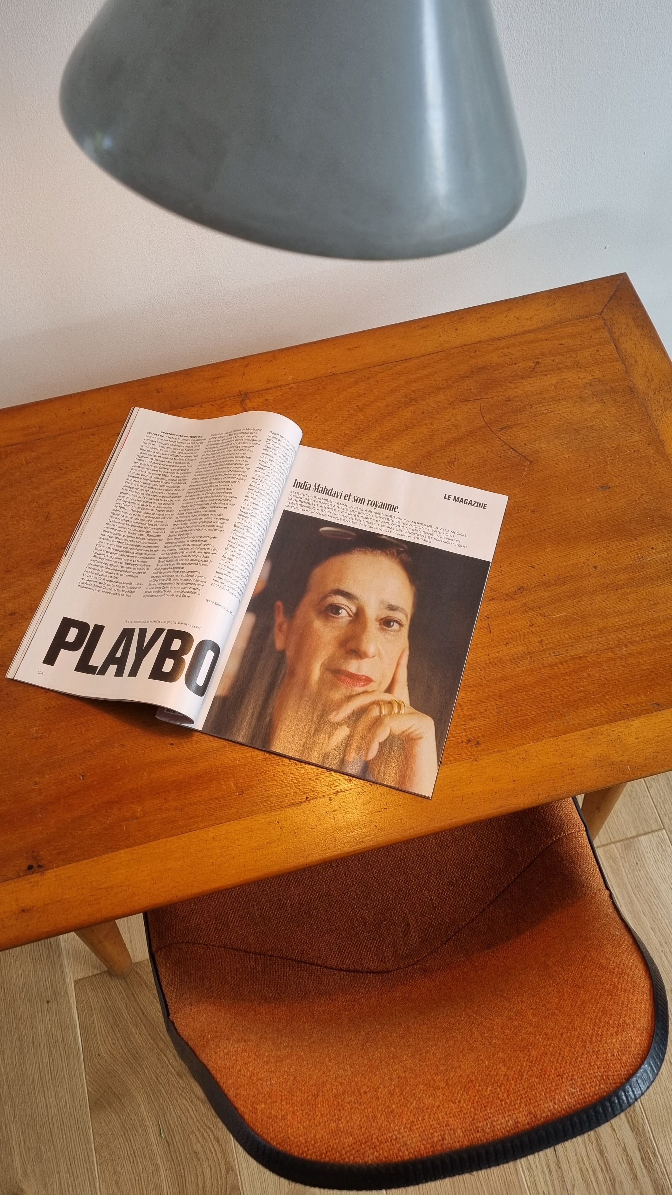 Vintage compass foot desk